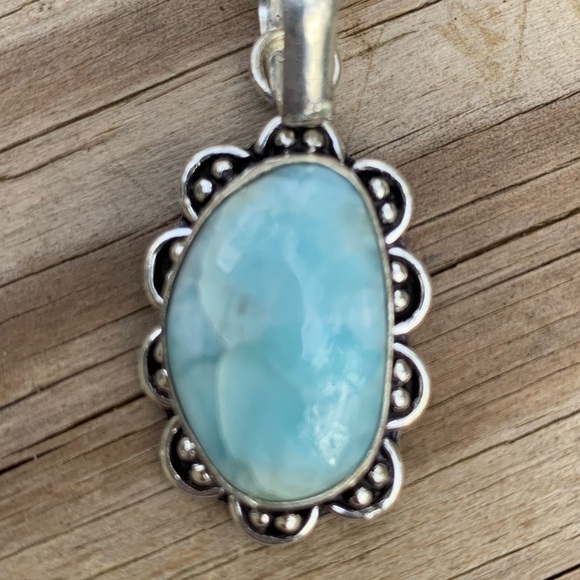 Larimar Pendant. Dominican Republic. - Picture 4 of 5